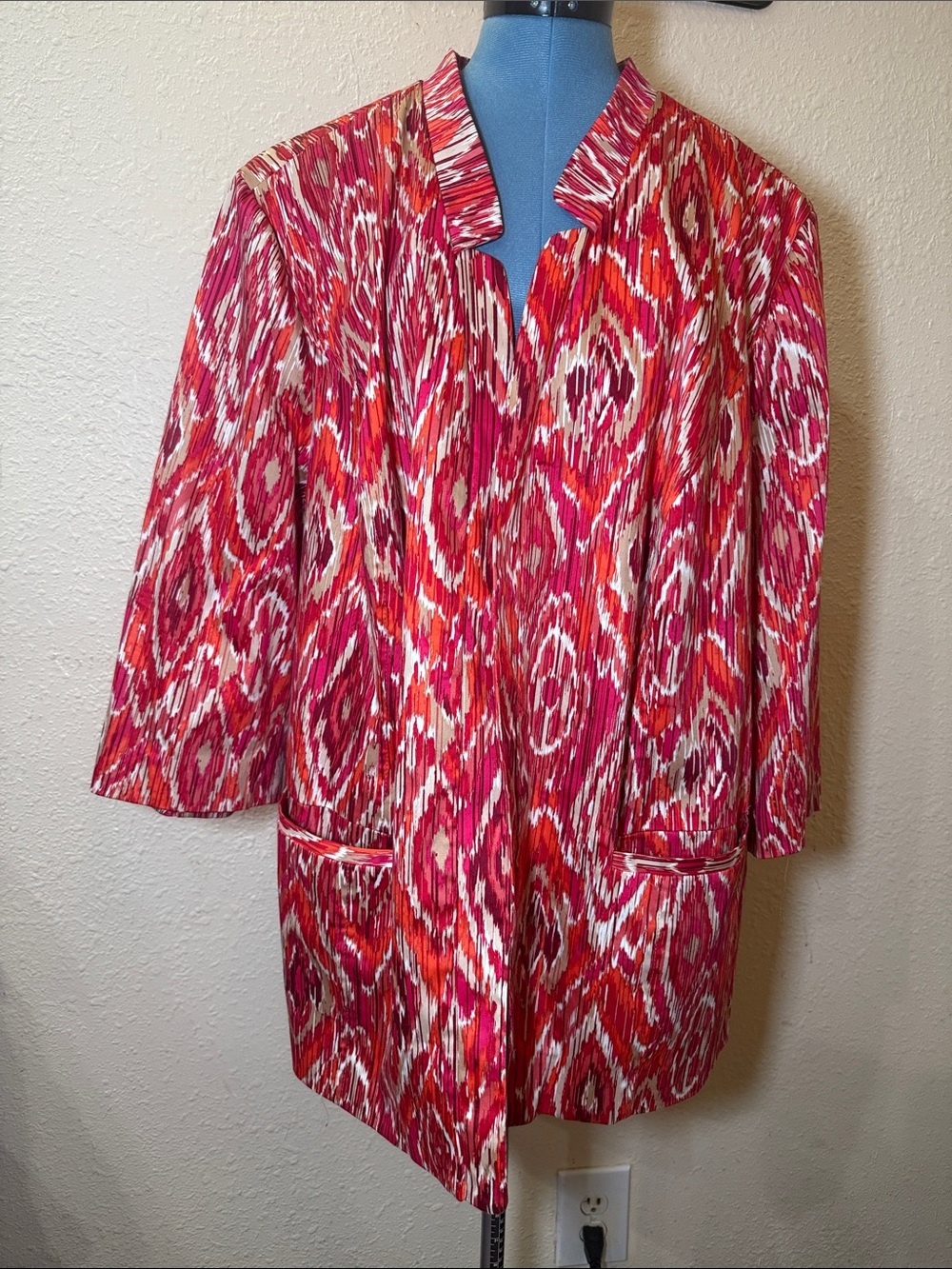 Maggie Barnes nice colorful woman blazer